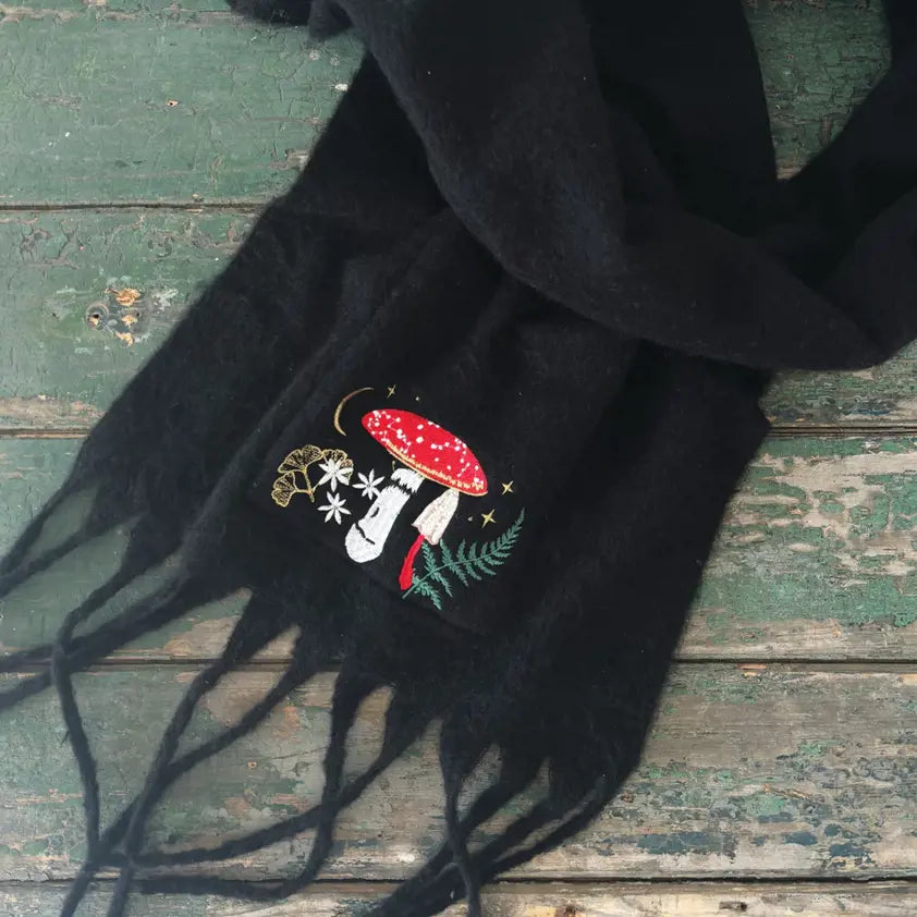 Forest Mushroom Scarf
