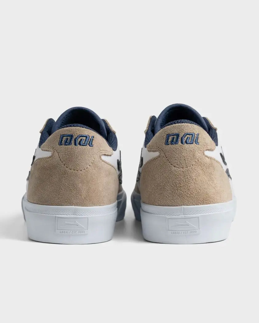 Lakai Manchester Tan Navy Trainers