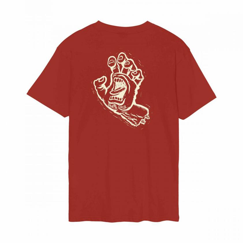 Stamped Screaming Hand T-shirt Santa Cruz