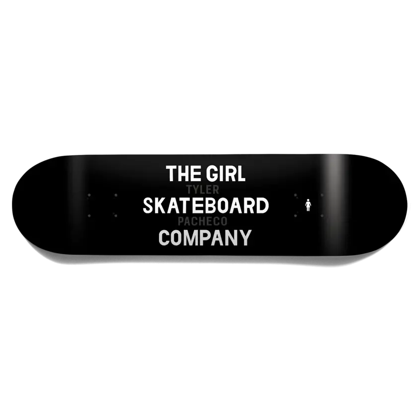 The Girl Skateboard Co Deck Black 8.25