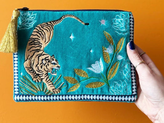 Inked Tiger Pouch