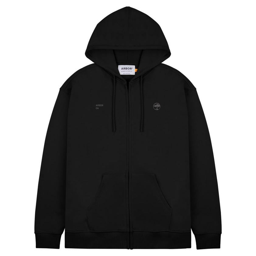 Arbor Black Zip Hoodie