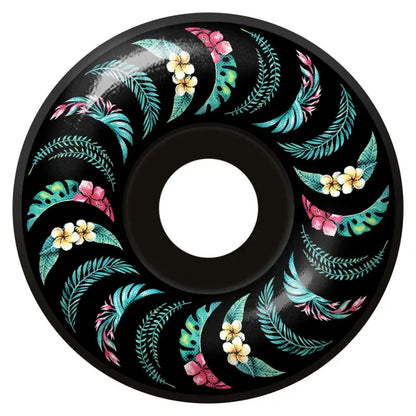 Spitfire Wheels F4 99D 55mm Flower Swirl Black