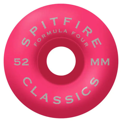 Spitfire Wheels F4 99D 52mm Flower Swirl Pink