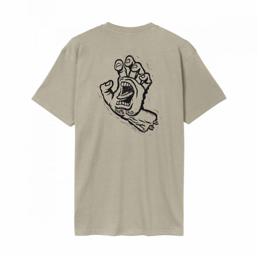Stamped Screaming Hand T-shirt Santa Cruz