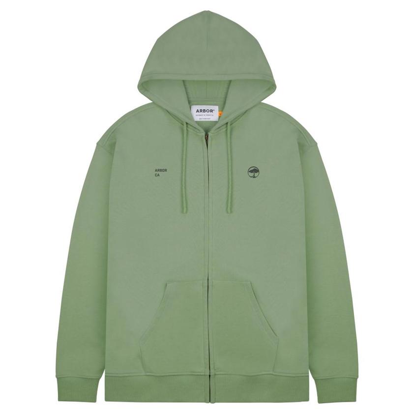 Arbor Zip Hoodie Green