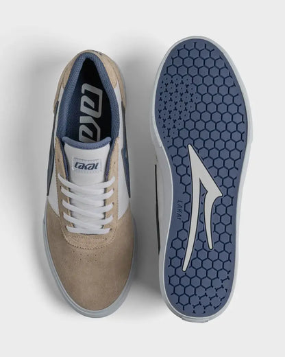 Lakai Manchester Tan Navy Trainers