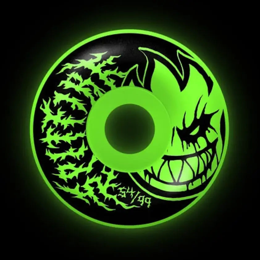 Spitfire Wheels F4 99D Deathmask Glow in The Dark 54mm