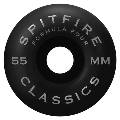 Spitfire Wheels F4 99D 55mm Flower Swirl Black