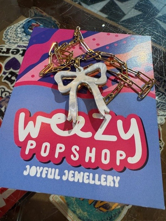 Large Bow Necklace